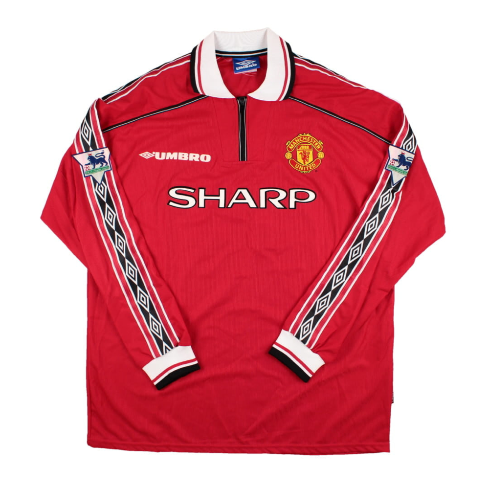 1998-00 Manchester United FC 1st Long Sleeve Kit