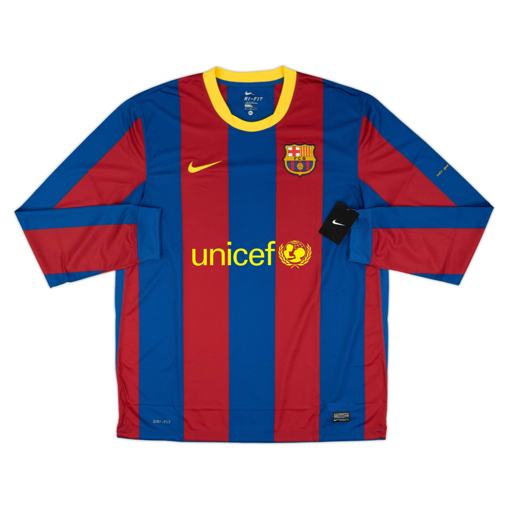 2010-11 FC Barcelona 1st Long Sleeve Kit