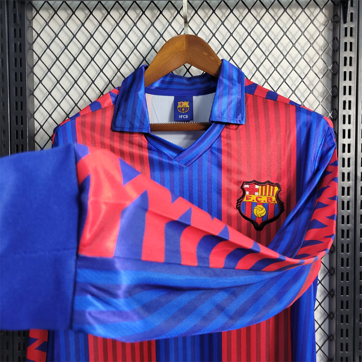 1991-92 FC Barcelona 1st Long Sleeve Kit