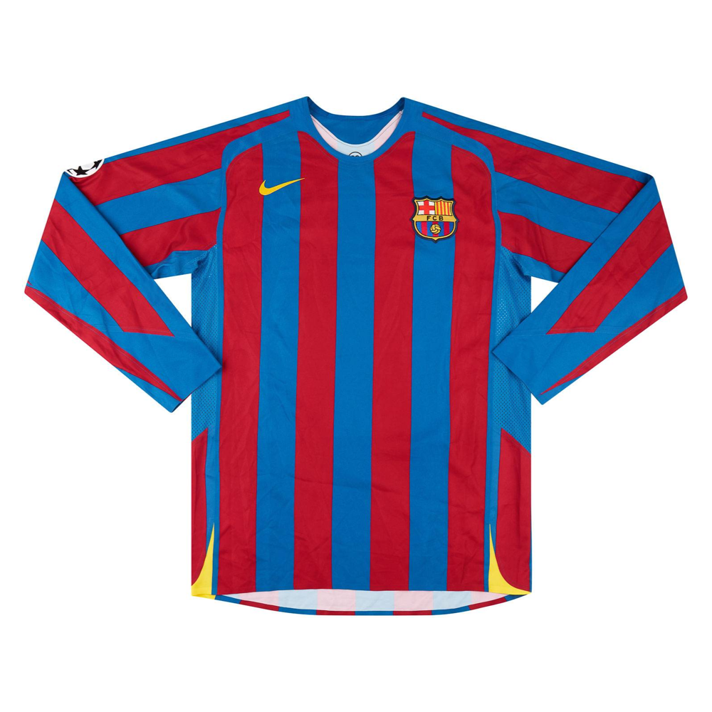 2005-06 FC Barcelona 1st Long Sleeve Kit