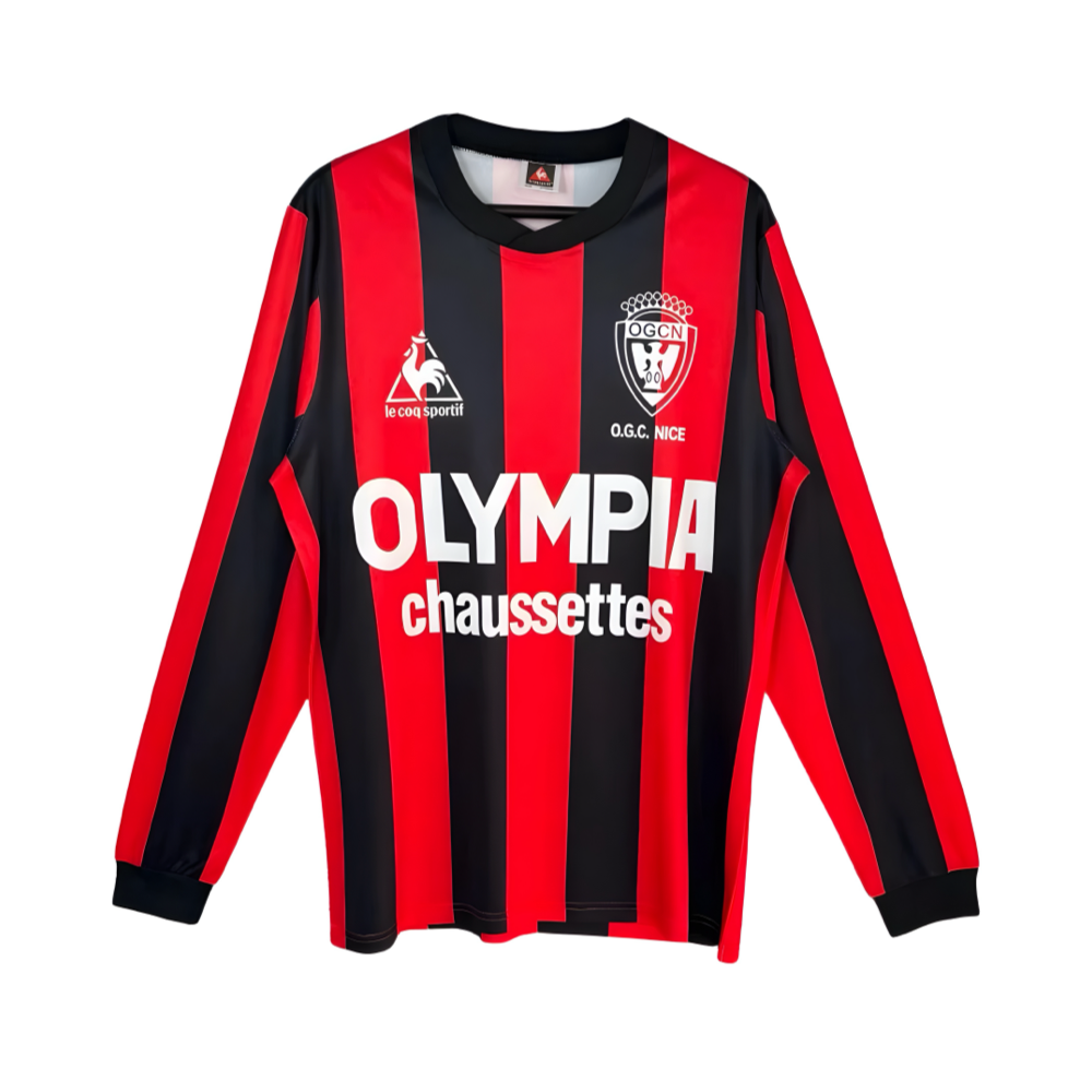 1977-78 OGC Nice 1st Long Sleeve Kit