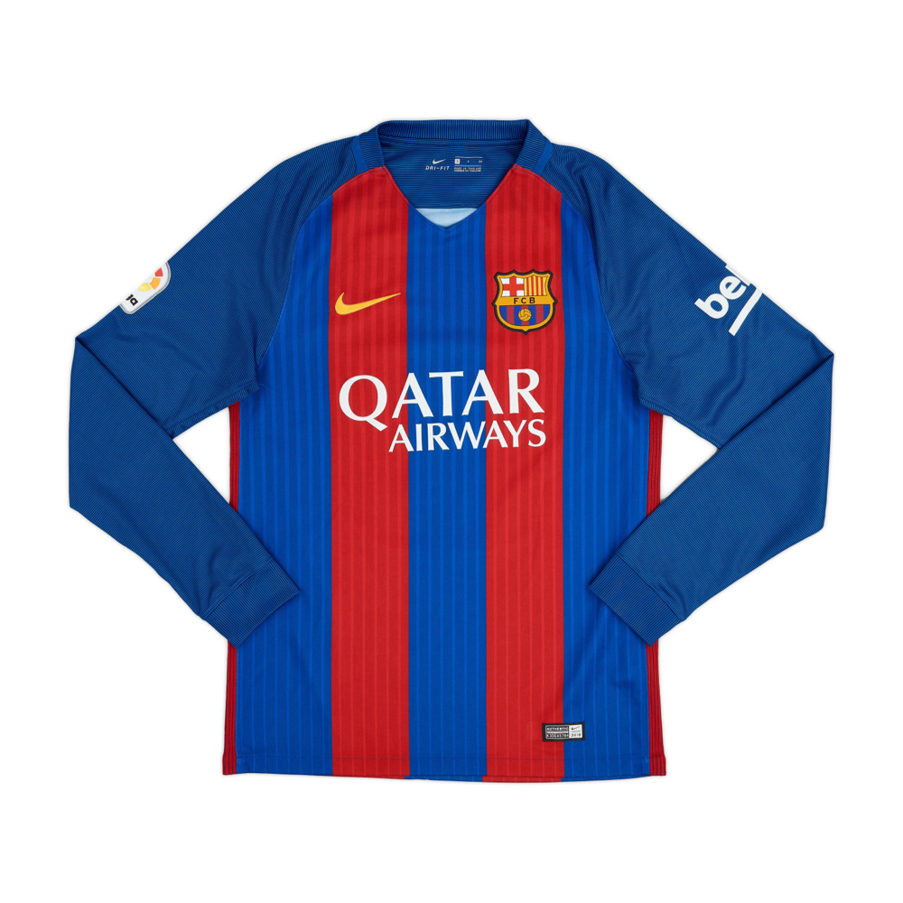 2016-17 FC Barcelona 1st Long Sleeve Kit